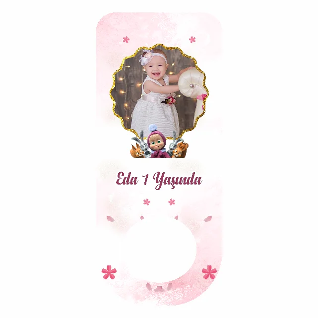 Maşa İle Koca Ayı Temalı Dikdörtgen Açacak Magneti